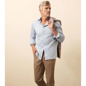 Faherty Movement Shirt - Azure Sky S